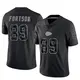 Limited Black Youth Jody Fortson Kansas City Chiefs Reflective Jersey