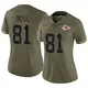 Limited Olive Women's Blake Bell Kansas City Chiefs 2022 Salute To Service Jersey